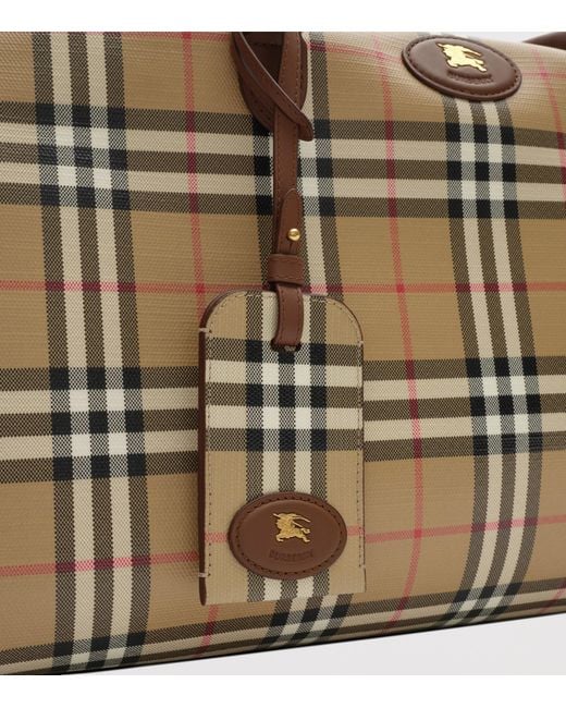 Burberry Metallic Cotton Check Luggage Tag for men
