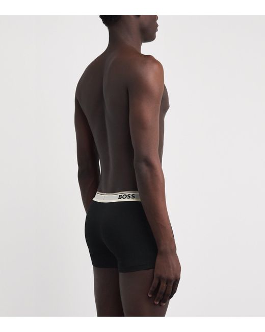 Boss Black Cotton-Stretch Power Trunks for men