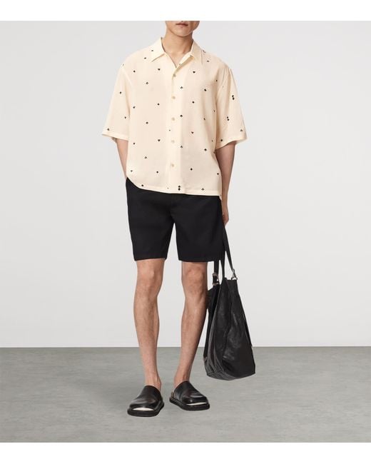 AllSaints Natural Short-Sleeve Cardsuit Shirt for men