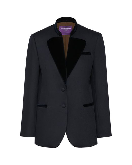 Weekend by Maxmara Black Virgin Wool Blazer