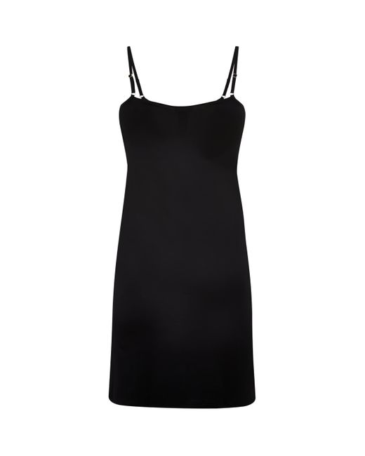 Hanro Black Satin Deluxe Bodydress