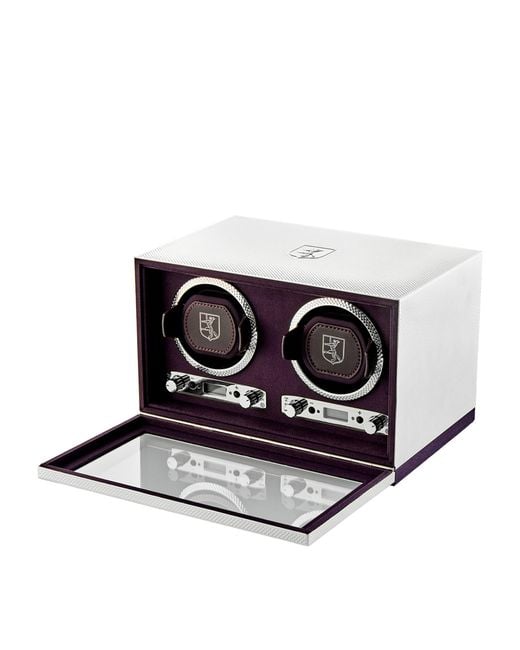 Wolf Blue Double Watch Winder for men