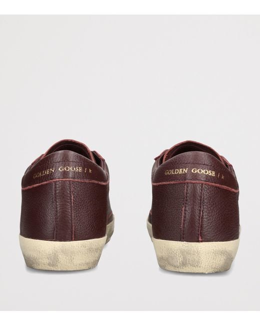 Golden Goose Deluxe Brand Brown Leather Superstar Sneakers