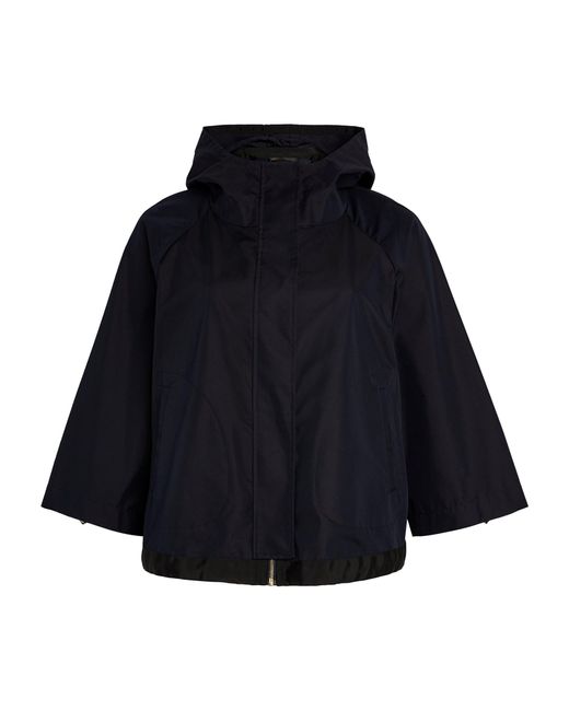 Marina Rinaldi Blue Hooded Zip-up Jacket