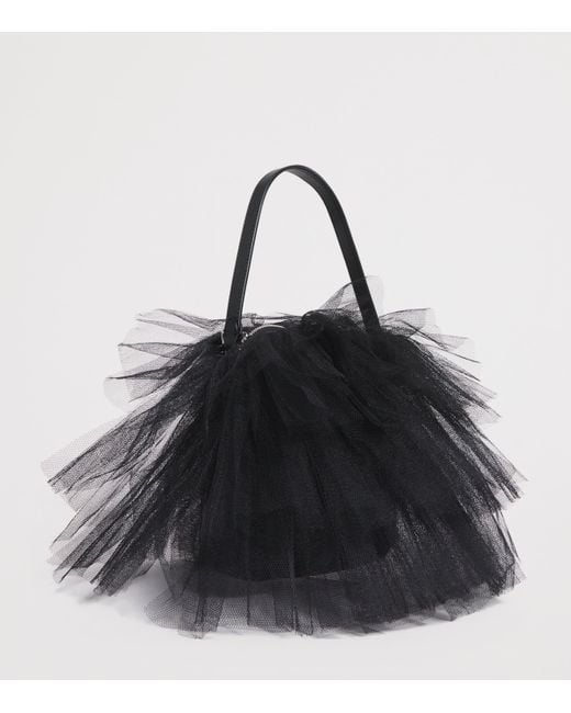 Simone Rocha Mini Frilly Tutu Shoulder Bag in Black | Lyst