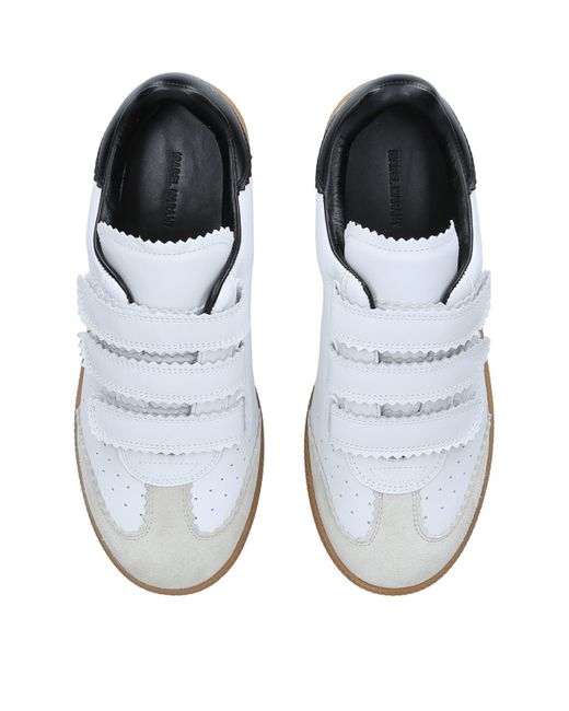 Isabel Marant White Leather Beth Sneakers