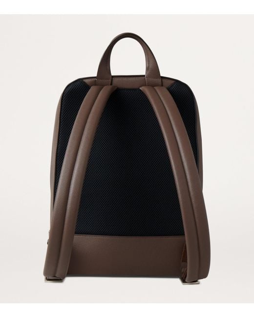 Mulberry Brown Leather Farringdon Backpack for men