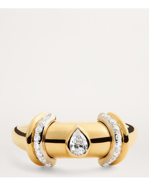 L'Atelier Nawbar Metallic And Diamond Sailor Moon Ring
