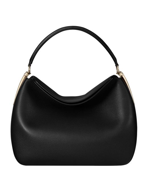 Cartier Black Medium Leather Panthère Shoulder Bag