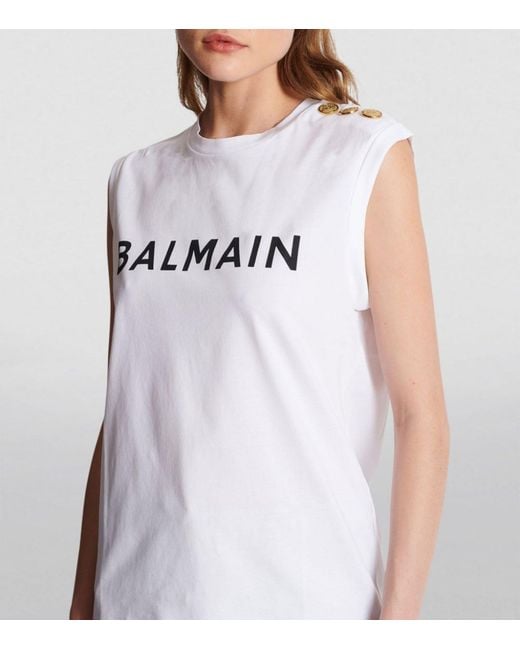 Balmain store sleeveless top