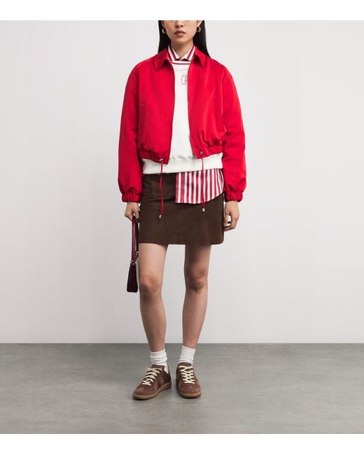 Claudie Pierlot White Cotton Cp Embroidered Sweatshirt