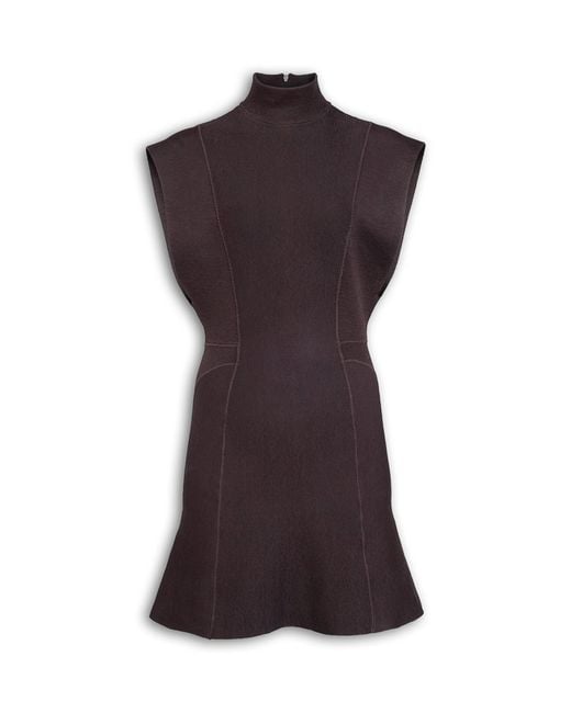 Alaïa Purple Structured Mini Dress