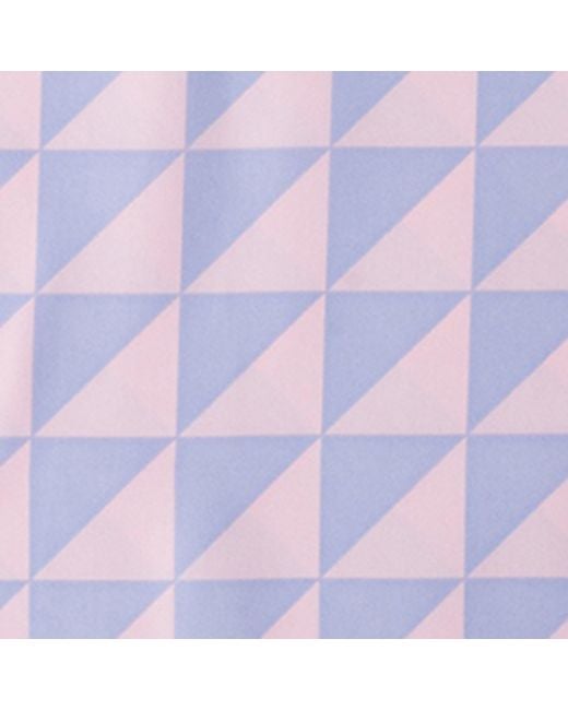 Prada Purple Silk Triangle Scarf