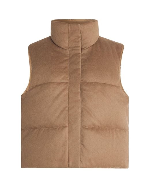 Max Mara Brown The Cube Quilted Gilet