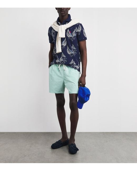 Polo Ralph Lauren Blue Cotton-Mesh Sailboat Polo Shirt for men