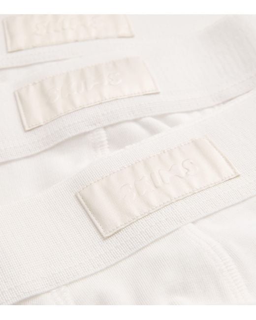 Skims White Stretch-Jersey Boxers for men
