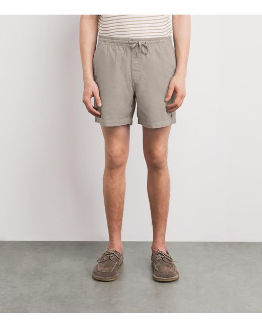 Polo Ralph Lauren Gray Cotton Corduroy Prepster Shorts for men