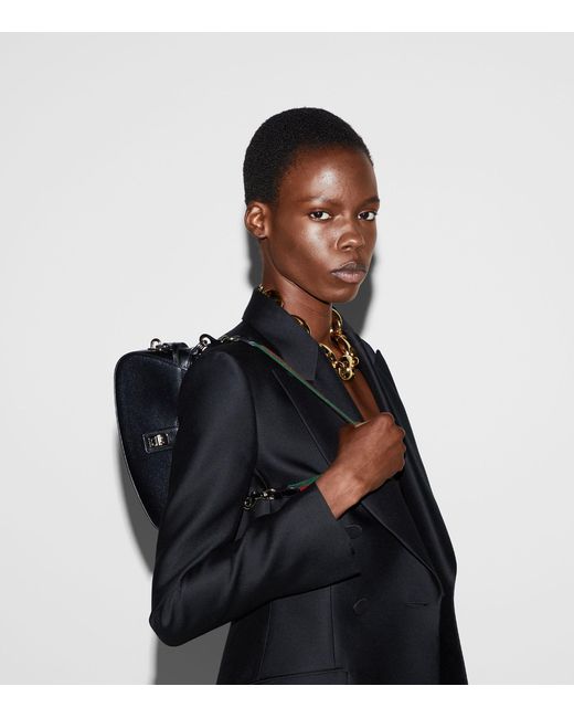 Gucci Black Mini Moon Shoulder Bag