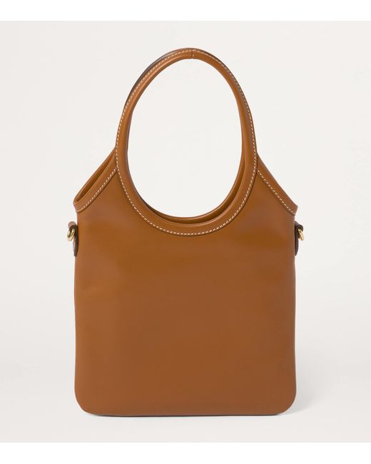 Miu Miu Brown Leather Ivy Top-Handle Bag
