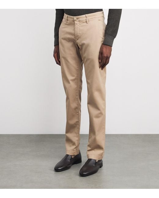 Jacob Cohen Natural Bobby Slim Chinos for men