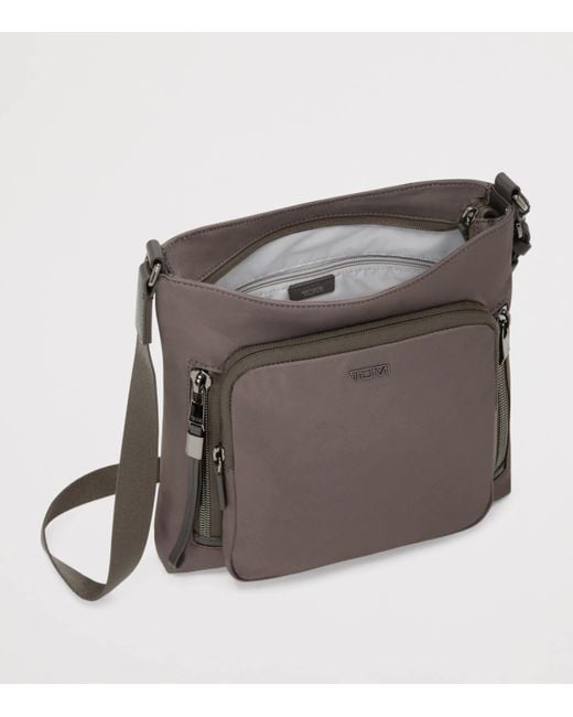Tumi Brown Nylon Voyageur Tyler Cross-Body Bag