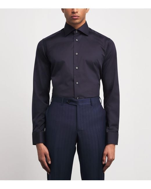 Eton of Sweden Blue Signature Twill Slim Shirt for men