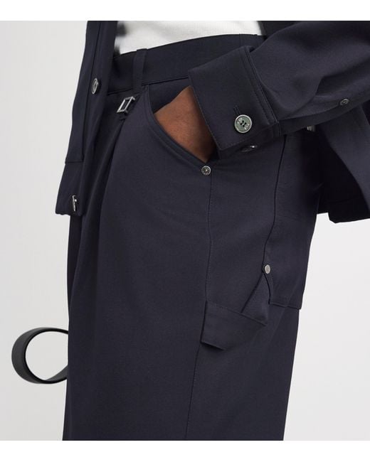 Wooyoungmi Blue Wool Five-Pocket Trousers for men