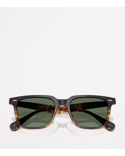 Oliver Peoples Green Rectangular Mr. Federer Ii Sunglasses for men
