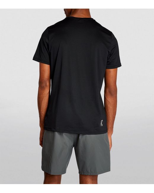 On Shoes Black Core Running T-shirt for men