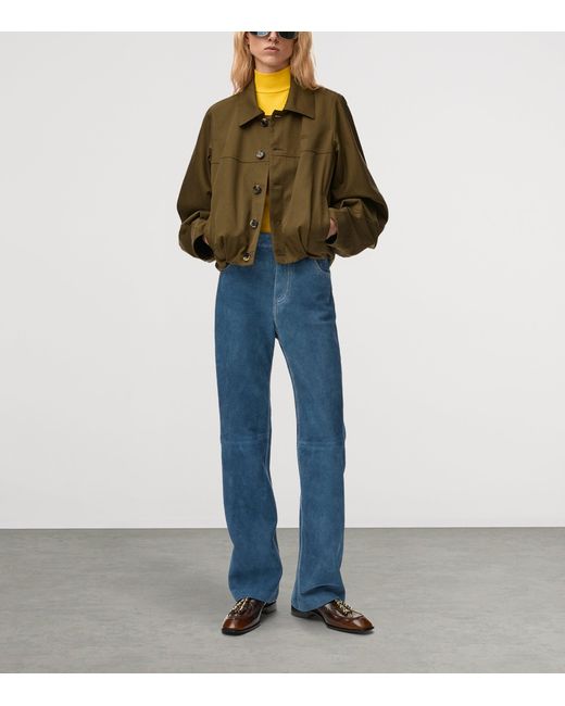 Loewe Green Cotton-Silk Jacket