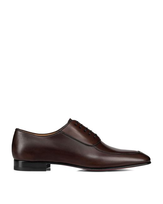 Christian Louboutin Brown Leather Lafitte Oxford Shoes for men
