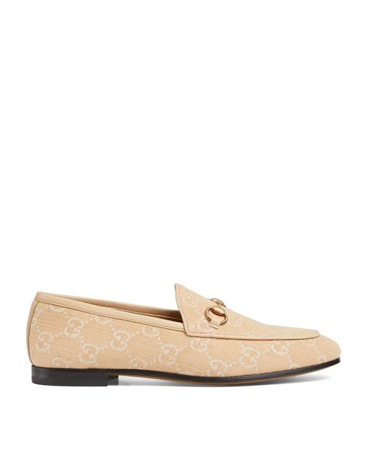 Gucci Natural Gg Supreme Jordaan Loafers