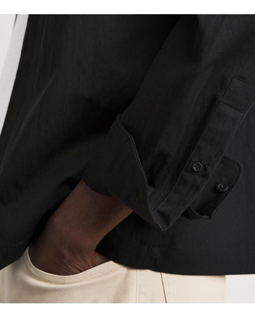 Vince Black Zip-Up Shacket for men