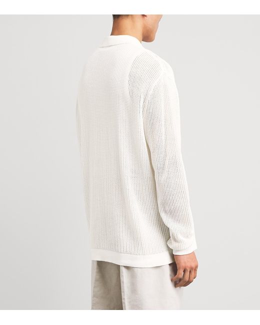 CHE White Feriando Crochet Shirt for men