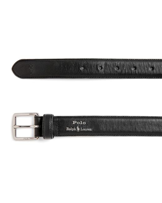 Polo Ralph Lauren Black Leather Belt for men
