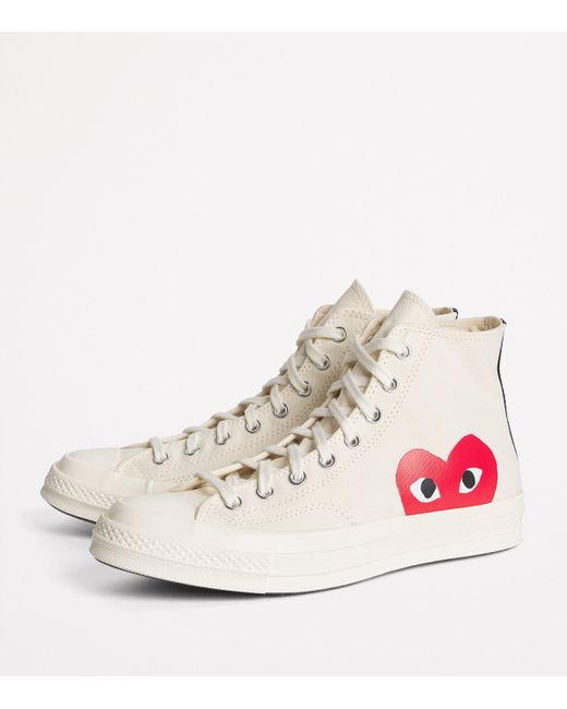 COMME DES GARÇONS PLAY Pink X Converse Heart Chuck Taylor All Star '70 High-Top Sneakers for men