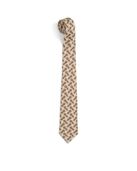 James Purdey & Sons Metallic Silk Barrel Blossom Tie for men