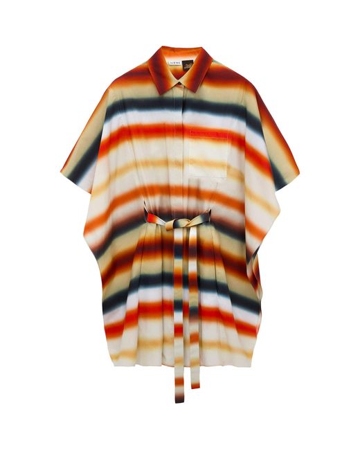 Loewe Orange X Paula' Ibiza Cotton-Blend Stripe Kaftan