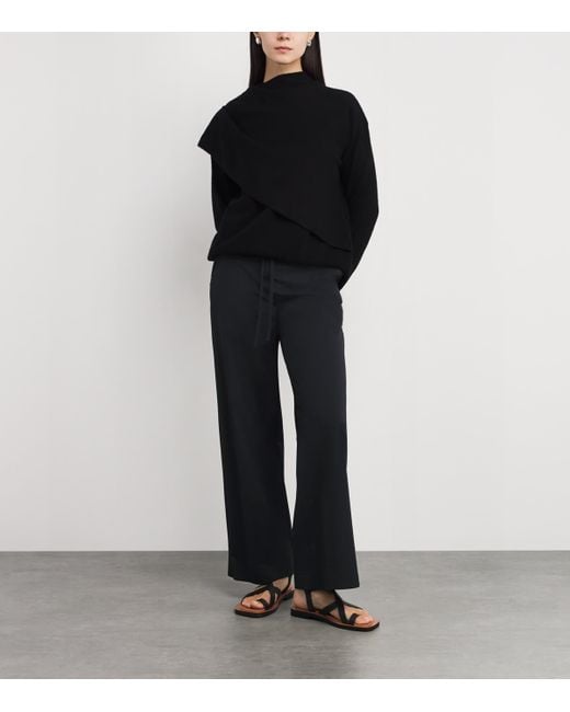 Max Mara Black Technical Jersey Gerona Trousers