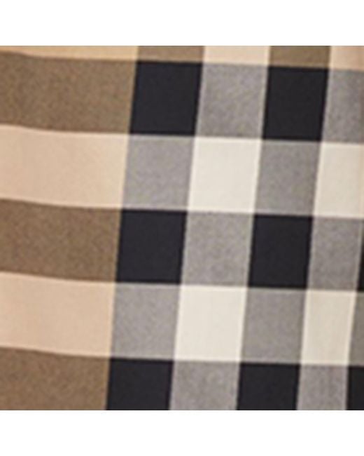 Burberry Natural Cotton Check Trousers for men