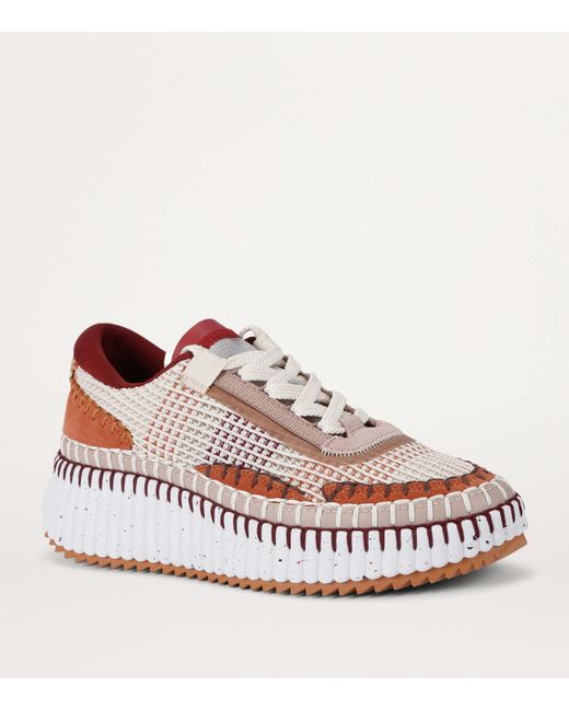 Chloé Pink Nama Runner Sneakers