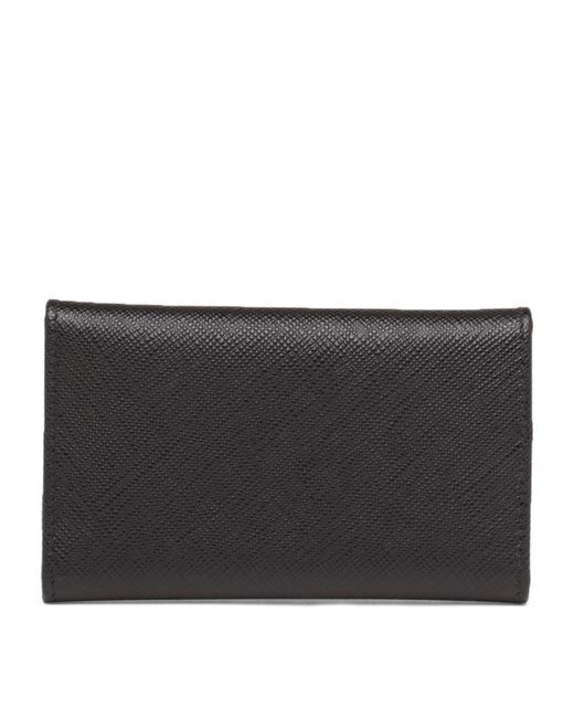 Prada Black Saffiano Leather Key Case