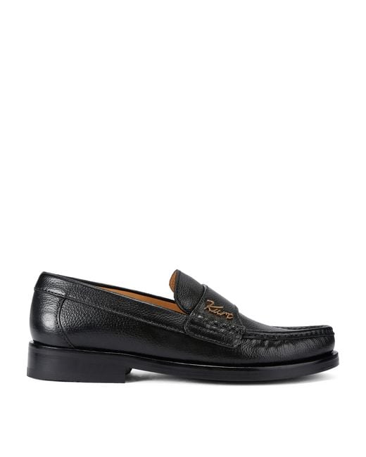 Kurt Geiger Black Leather Limehouse Loafers