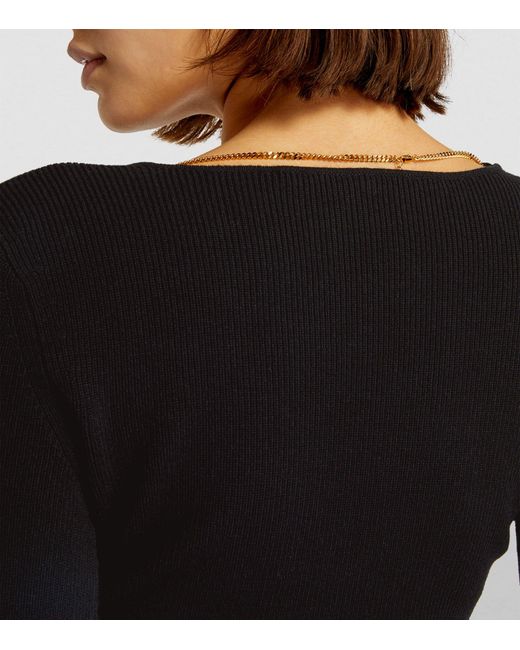 Alexander Wang Black Chain-detail Sweater