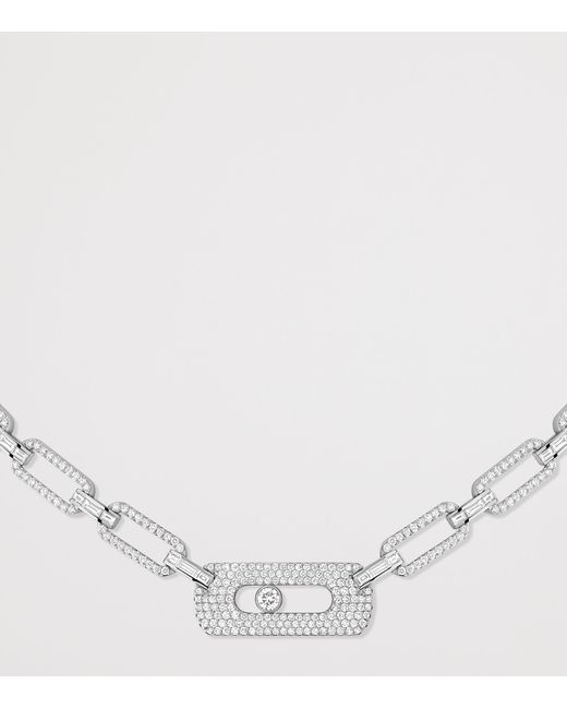 Messika Natural Move Link And Diamond Necklace
