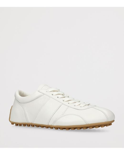 Tod's White Leather T-Marathon Sneakers