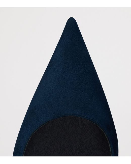Christian Louboutin Blue Miss Z 100 Suede Pumps