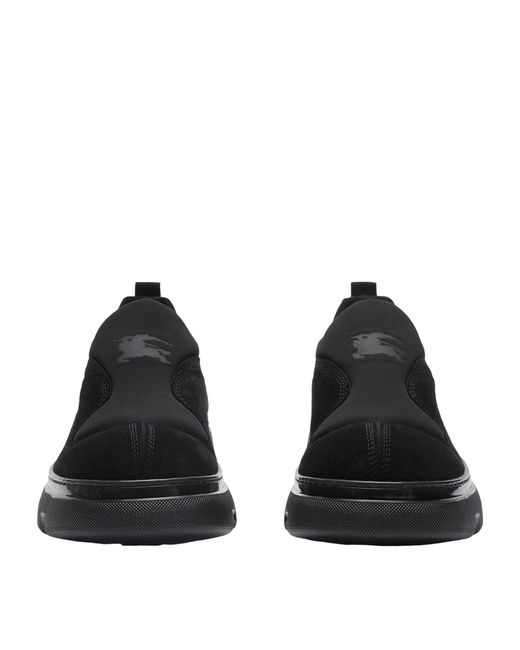 Burberry Black Suede Foam Sneakers for men