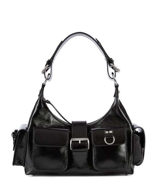 The Kooples Black Leather Amelia Shoulder Bag