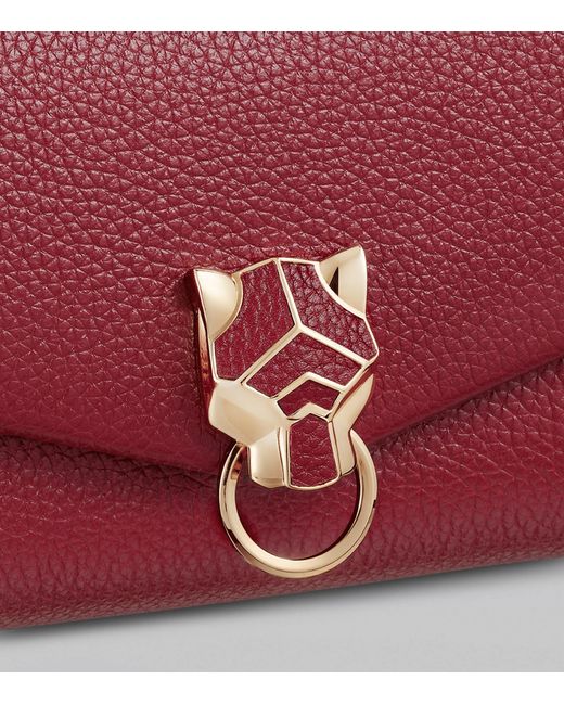 Cartier Red Panthère Micro Chain Bag